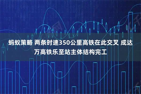 蚂蚁策略 两条时速350公里高铁在此交叉 成达万高铁乐至站主体结构完工
